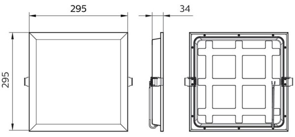 Philips - LED Podhledové svítidlo PROJECTLINE LED/15W/230V 29,5x29,5 cm
