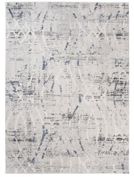 Makro Abra Moderní kusový koberec TROYA V488S krémový modrý Rozměr: 120x170 cm