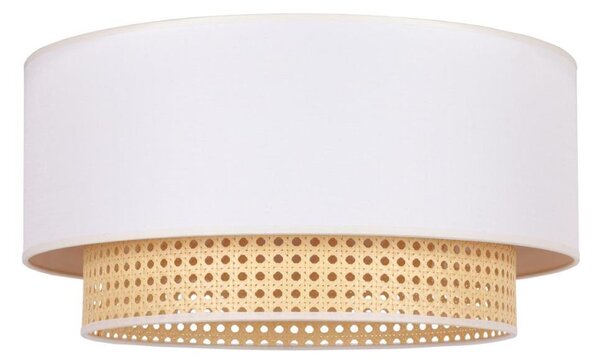Duolla - Stropní svítidlo BOHO 1xE27/15W/230V pr. 45 cm krémová/ratan