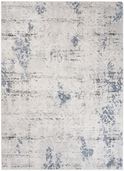 Makro Abra Moderní kusový koberec TROYA U841D krémový / modrý Rozměr: 140x200 cm