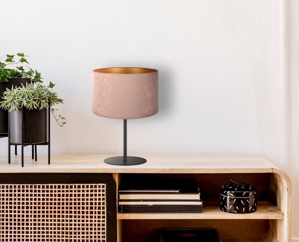 Duolla - Stolní lampa ROLLER 1xE14/15W/230V pr. 20 cm béžová/zlatá