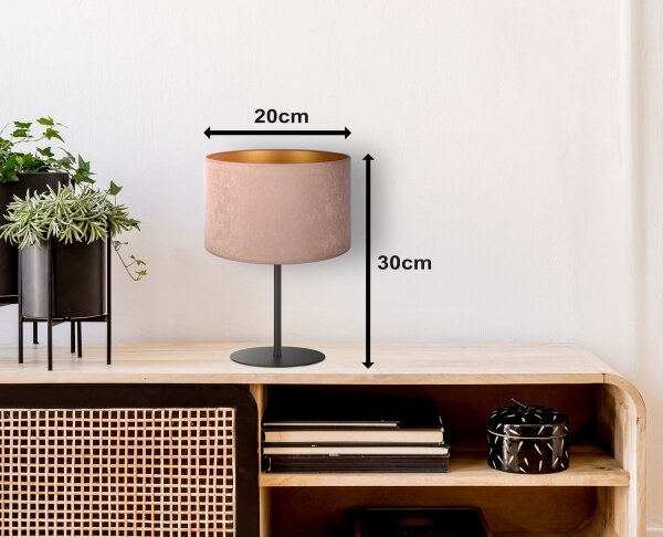 Duolla - Stolní lampa ROLLER 1xE14/15W/230V pr. 20 cm béžová/zlatá