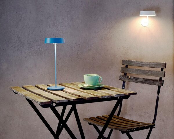 Deko-Light stolní lampa Miram stojací noha + hlava modrá sada 3,7V DC 2,20 W 3000 K 196 lm 120 modrá 620101