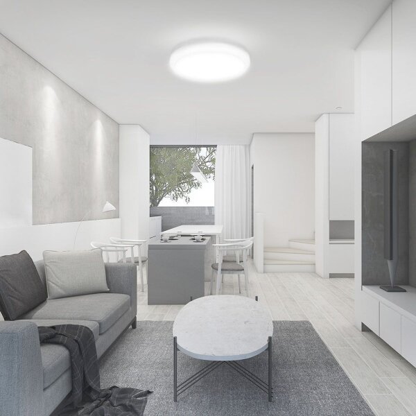 LED Koupelnové stropní svítidlo se senzorem LED/18W/230V 3000K IP44 bílá