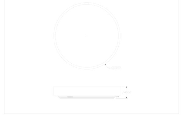LED stropní svítidlo 40 cm 1100 lm 3000+4000+5500K IP44 černé Zuma Line NADI MS724-R400