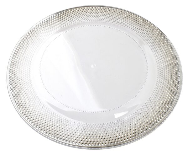 Mondex Dekorativní talíř BLANCHE CLEAR II. 30 cm zlatý