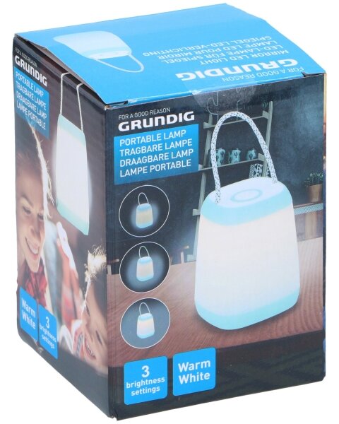 Grundig - LED Stmívatelná přenosná lampa LED/3xAA