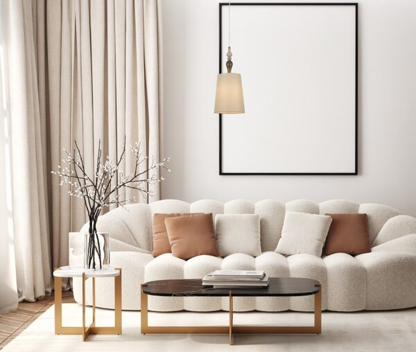 Závěsné svítidlo 1x E27 béžová ITALUX Moren PND-84678D-AB