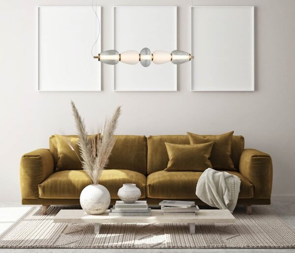 LED závěsné svítidlo 1500 lm 3000K bílá ITALUX Gastel PND-74937-5-BK