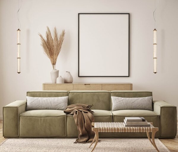 LED závěsné svítidlo 780 lm 3000K průhledná ITALUX Sanpo PND-26384-3V-GD-CL