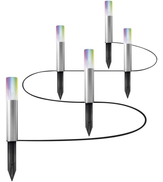 Ledvance - SADA 5x LEDRGBW Venkovní lampa SMART+ GP5xLED/5,7W/230V IP65 Wi-Fi