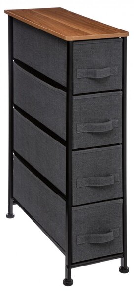 5five Simply Smart Koupelnový regál IRON 75 cm antracitový