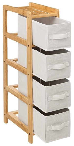 5five Simply Smart Koupelnový regál TIDY BOX 78,5 cm bambus/béžový