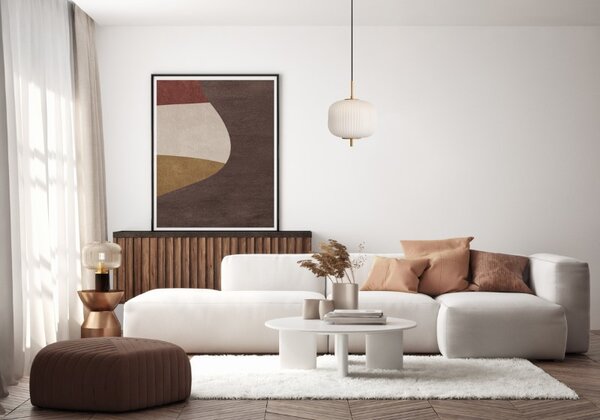 Závěsné svítidlo 1x E27 zlatá/opálová ITALUX Olmeto PND-28798A-1-GD-WH