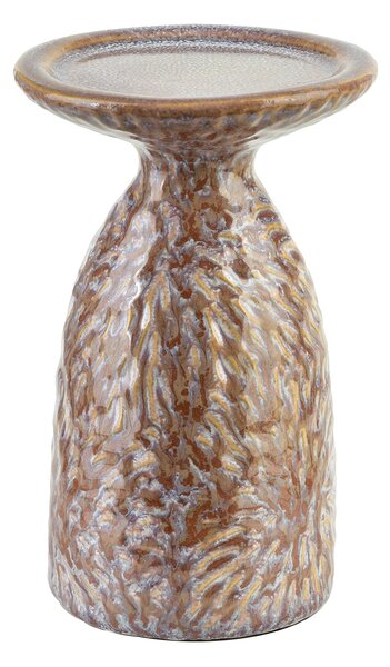 Mondex Keramický svícen YARINE BEIGE 16,5 cm béžový