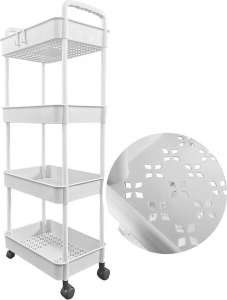 Kontrast Kuchyňský vozík OSIRIS 105,5 cm bílý
