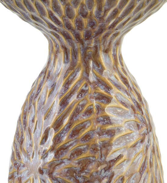 Mondex Keramický svícen YARINE BEIGE 16,5 cm béžový