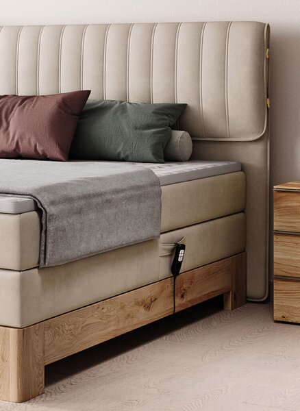 Boxspring postel massiv wood SANDRA | FAVI.cz