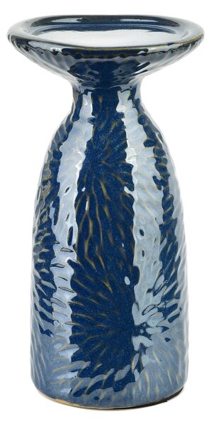 Mondex Keramický svícen YARINE BLUE 20 cm modrý