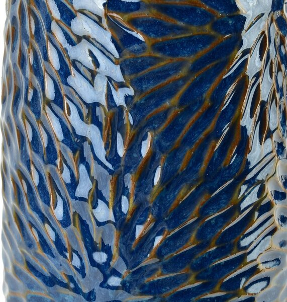 Mondex Keramický svícen YARINE BLUE 16,5 cm modrý