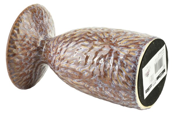 Mondex Keramický svícen YARINE BEIGE 16,5 cm béžový