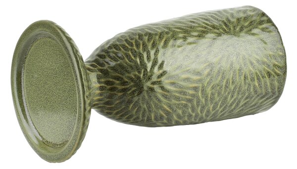 Mondex Keramický svícen YARINE GREEN 20 cm zelený