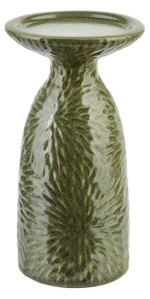 Mondex Keramický svícen YARINE GREEN 20 cm zelený