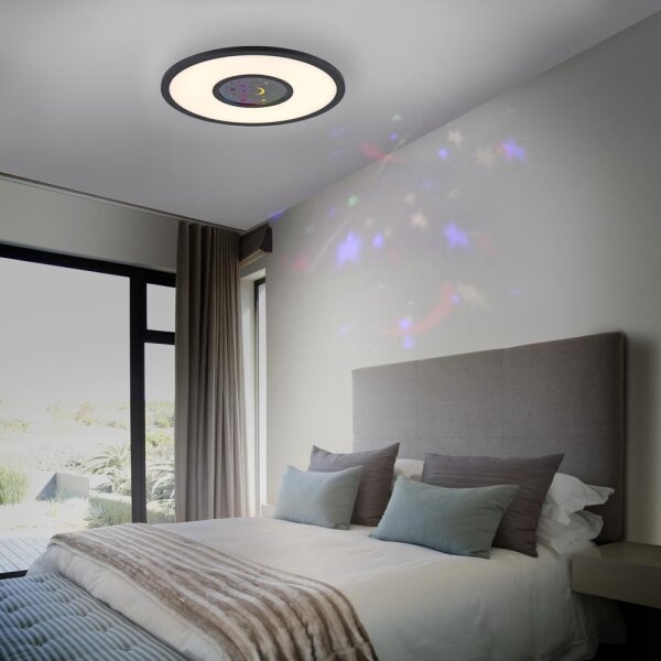 Leuchten Direkt 15572-18 - LED RGBW Stmívatelné svítidlo ASTRO LED/17,5W/230V+DO
