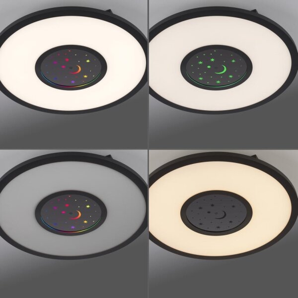 Leuchten Direkt 15572-18 - LED RGBW Stmívatelné svítidlo ASTRO LED/17,5W/230V+DO
