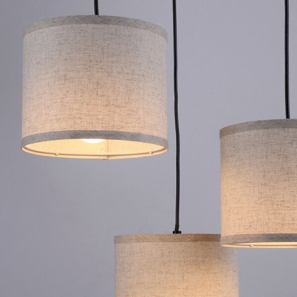 Leuchten Direkt 11236-79 - Lustr na lanku BARK 3xE27/40W/230V