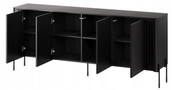 HALMAR Komoda Vera 190 cm černá