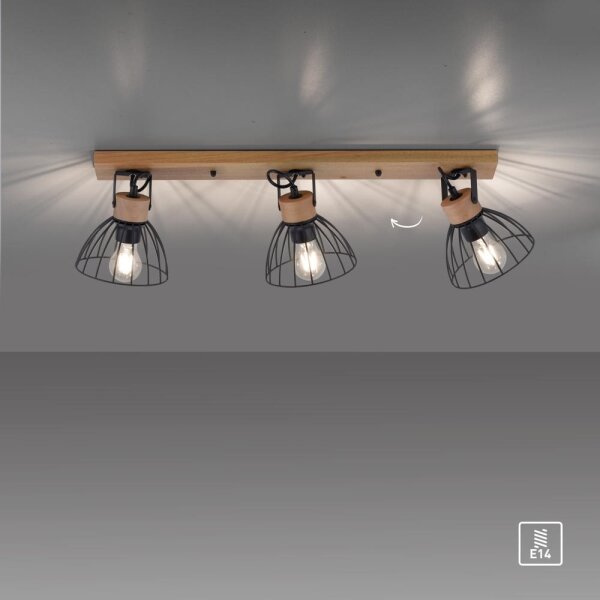 Leuchten Direkt 11418-18 - Bodové svítidlo LAMI 3xE27/25W/230V