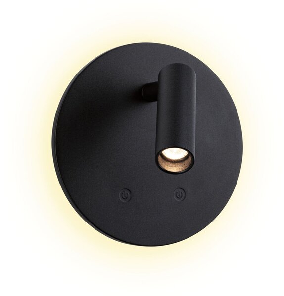 PAULMANN LED nabíjecí nástěnné svítidlo Kiora 2700K / 3,7V 0,6W / 0,7W stmívatelné černá