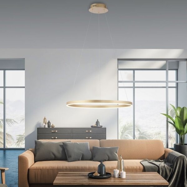 Leuchten Direkt 15394-60 - LED Stmívatelný lustr na lanku RITUS LED/30W/230V