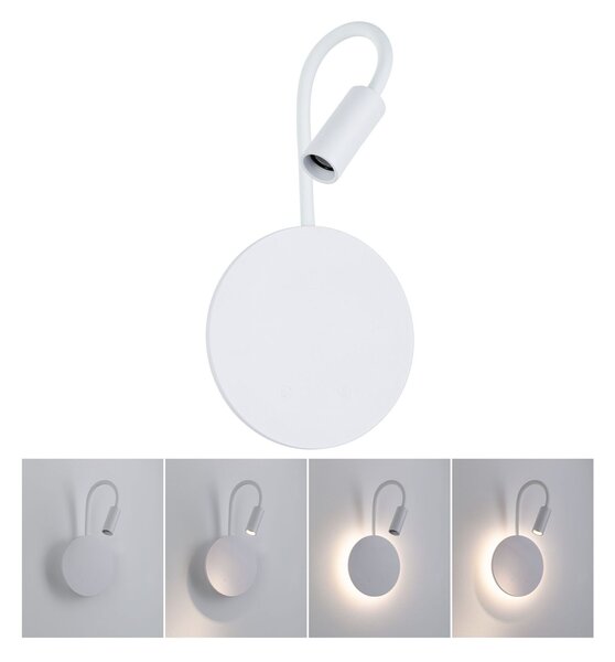 PAULMANN LED nabíjecí nástěnné svítidlo Miora 2700K / 3,7V 0,6W / 0,7W stmívatelné bílá