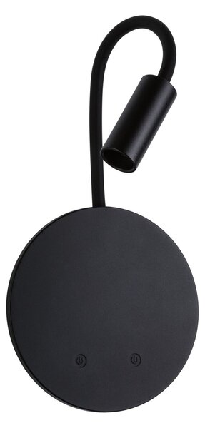 PAULMANN LED nabíjecí nástěnné svítidlo Miora 2700K / 3,7V 0,6W / 0,7W stmívatelné černá