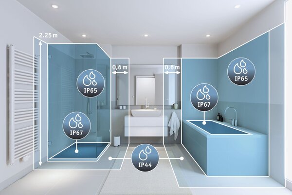 PAULMANN LED vestavné svítidlo Nova Coin IP44 kruhové 78mm RGBW+ 3x6W 230V kov kartáčovaný hliník