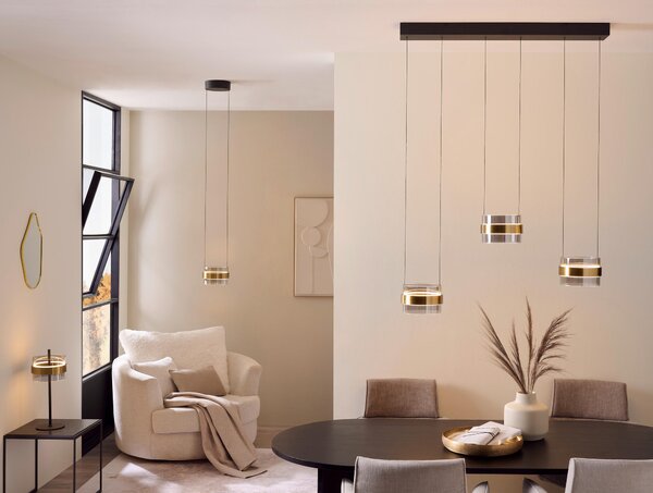 ZÁVĚSNÉ LED SVÍTIDLO, 105/21,5/200 cm - Závěsná LED svítidla