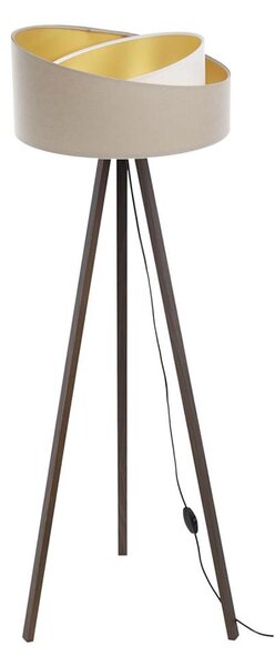 Stojací lampa GALAXY 1xE27/60W/230V béžová/hnědá
