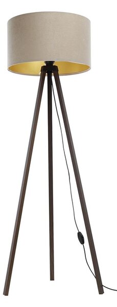 Stojací lampa STANDART 1xE27/60W/230V béžová/hnědá