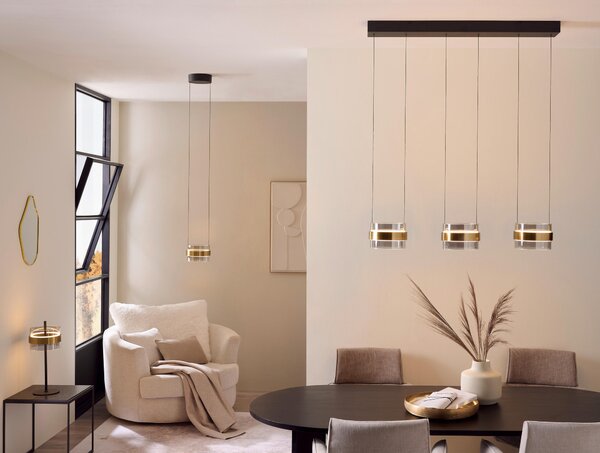 ZÁVĚSNÉ LED SVÍTIDLO, 105/21,5/200 cm - Závěsná LED svítidla