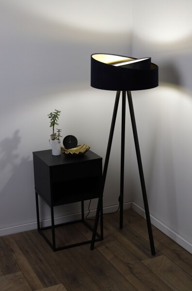 Stojací lampa GALAXY 1xE27/60W/230V černá/wenge