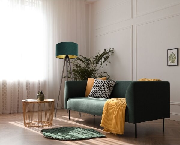 Stojací lampa STANDART 1xE27/60W/230V zelená/hnědá