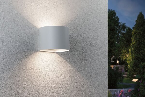 PAULMANN LED nabíjecí nástěnné svítidlo Nyora IP44 3000K 135x120mm 2x1W bílá