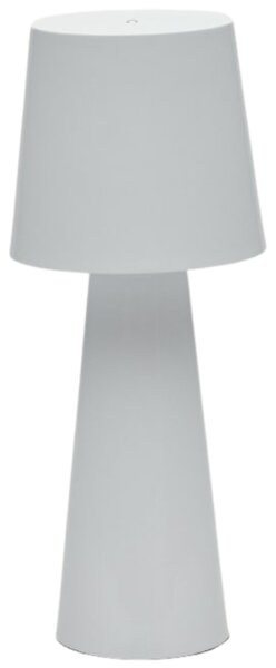 Bílá kovová stolní LED lampa Kave Home Arenys M