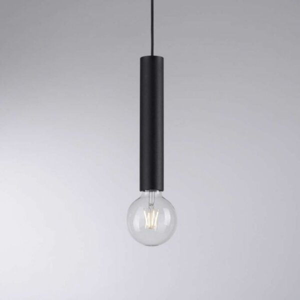Leuchten Direkt 15617-18 - Lustr na lanku BRUNA 1xE27/60W/230V černá