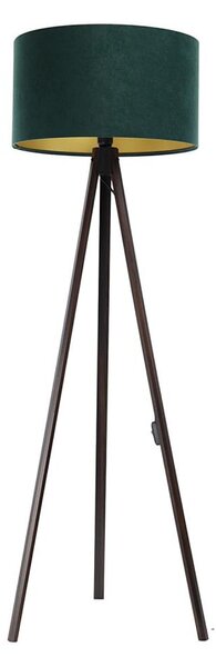 Stojací lampa STANDART 1xE27/60W/230V zelená/wenge