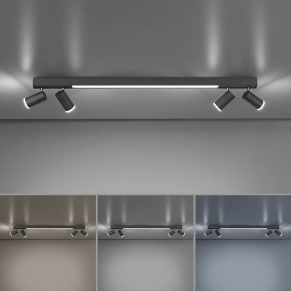 Paul Neuhaus 6121-13 - LED Stmívatelné bodové svítidlo 4xLED/4W/230V + LED/9W+DO