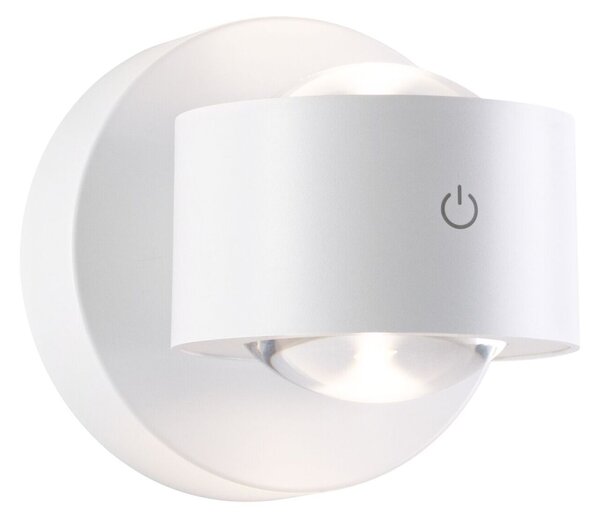 PAULMANN LED nabíjecí nástěnné svítidlo Zorik IP44 stmívatelné 2700K 100mm 2x1,1W bílá