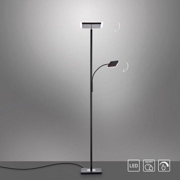 Leuchten Direkt 11710-18 - LED Stmívatelná lampa HANS LED/21,5W/230V + LED/4W